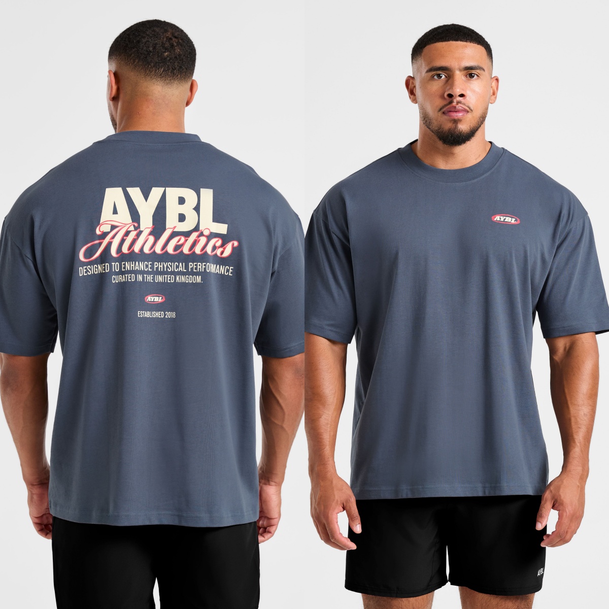 Streetwear Brand Shirts - Klassisches Athletics Script Oversized Fashion GYM
