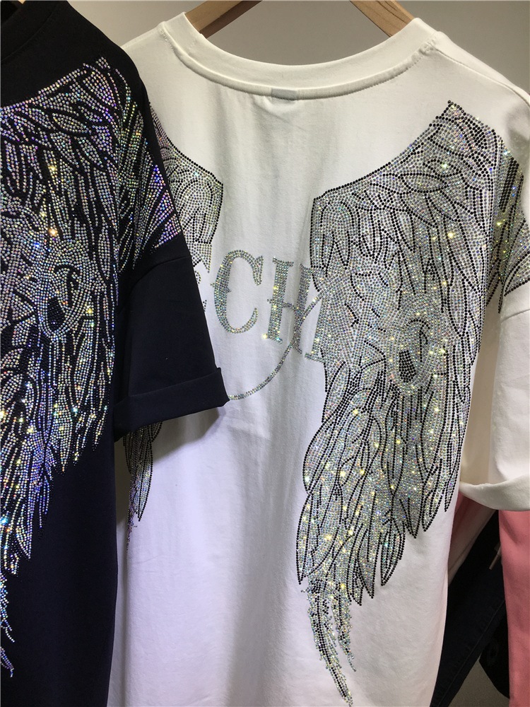 L-4XL übergroße Strass Engels  – Streetwear Brand Shirts Bewertung und Preis