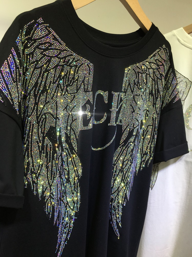 L-4XL übergroße Strass Engels  – Streetwear Brand Shirts Bewertung und Preis