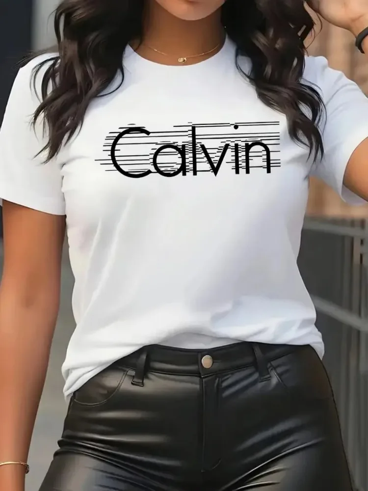 Calvin Damen T-Shirt Freizeit  – Streetwear Brand Shirts Bewertung und Preis